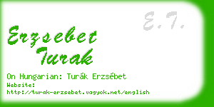 erzsebet turak business card